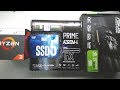 Видео - AMD Ryzen 3 2200G ASUS PRIME A320M-K intel SSD5 ASUS GEFORCE GT1030 Gaming 2018