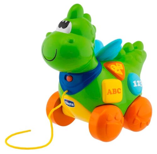 Каталка-игрушка Chicco Говорящий дракон (69033) со звуковыми эффектами - фото 1