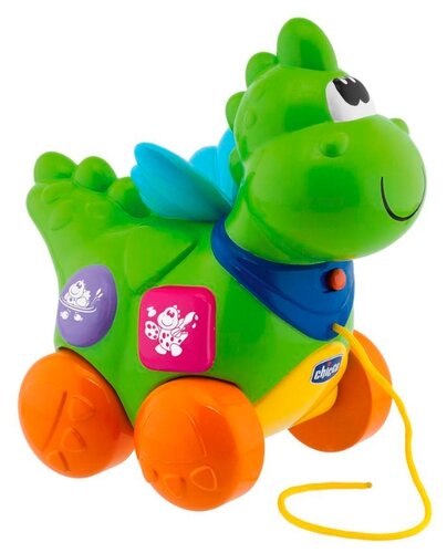 Каталка-игрушка Chicco Говорящий дракон (69033) со звуковыми эффектами - фото 2