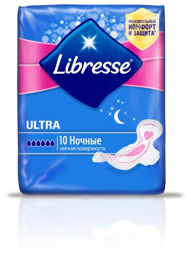 Libresse прокладки Ultra ночные с мягкой поверхностью - фото 2