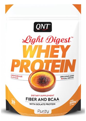 Протеин QNT Light Digest Whey Protein, 500 гр., крем-брюле - фото 1