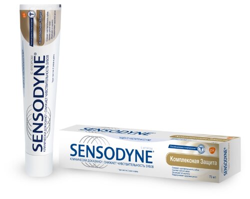 Зубная паста Sensodyne Комплексная Защита, для чувствительных зубов - фото 1