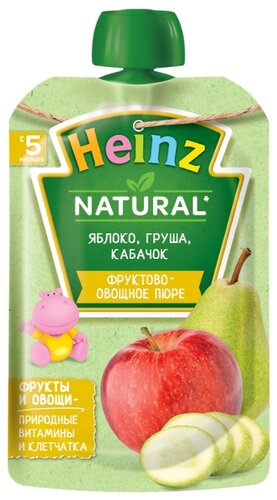 Пюре Heinz яблоко, груша, кабачок, с 5 месяцев - фото 5