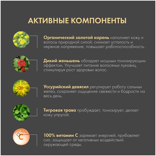 Natura Siberica Шампунь-энергетик для волос и тела 2в1 Ярость тигра - фото 4