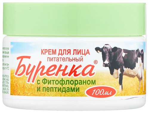 Лошадиная Сила Буренка Крем для лица питательный с фитофлораном и пептидами - фото 1