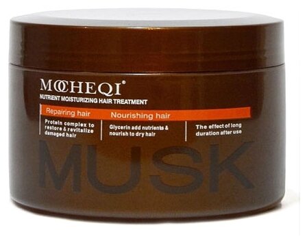Mocheqi Musk маска для волос восстанавливающая протеиновая с пантенолом - фото 4