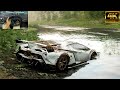 Видео - Lamborghini Veneno (4K60FPS) | Forza Horizon 4 | Steering Wheel Gameplay