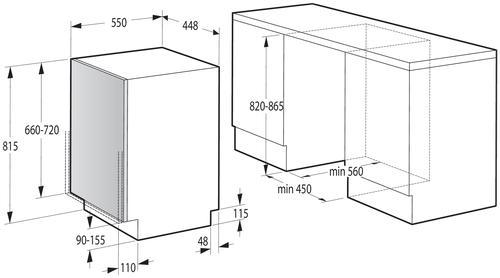 Встраиваемая посудомоечная машина Gorenje GV520E15 - фото 5