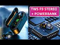 Видео - БЕСПРОВОДНЫЕ НАУШНИКИ TWS F9 - POWER BANK BLUETOOTH 5.1