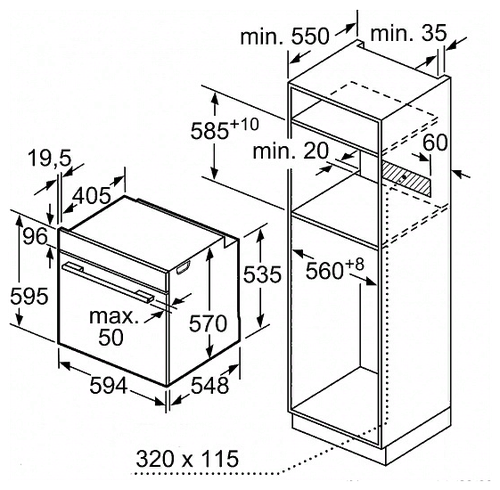 Электрический духовой шкаф Bosch HBA534EB0 - фото 4