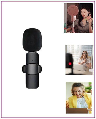 Беспроводной петличный микрофон LAVALIER WIRELESS MICROPHONE К9 / Микрофон для прямой трансляции / Для интервью - фото 5