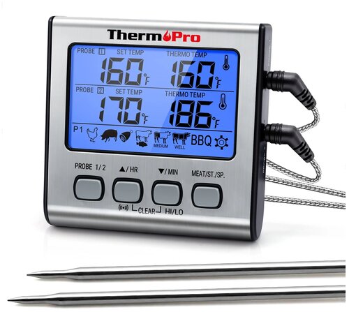 Термометр со щупом ThermoPro TP-17 для еды - фото 1