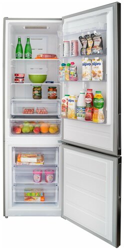 Холодильник Schaub Lorenz SLU C202D5 G, двухкамерный, Total No Frost, внешний LED дисплей - фото 4