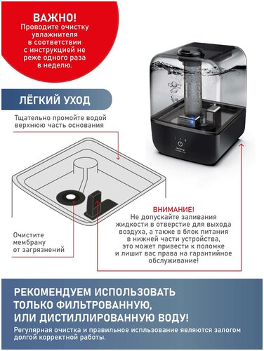 Ультразвуковой увлажнитель воздуха ME-A205 - фото 4