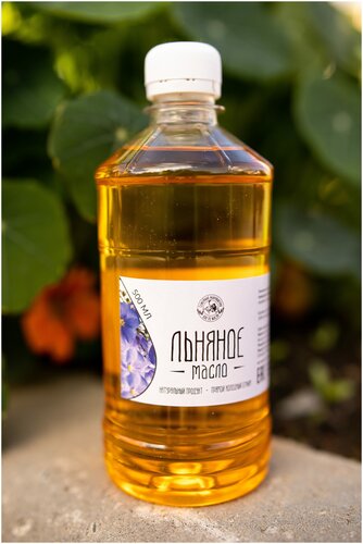 Масло льняное первый холодный отжим, нерафинированное, собственного производства "Как по маслу"/ масло растительное / масло натуральное, 500 мл - фото 1