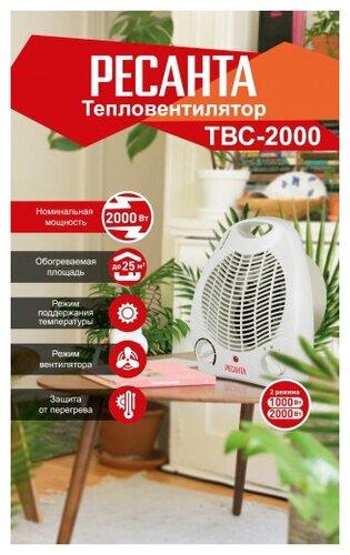 Тепловентилятор Ресанта ТВС-2000 - фото 4