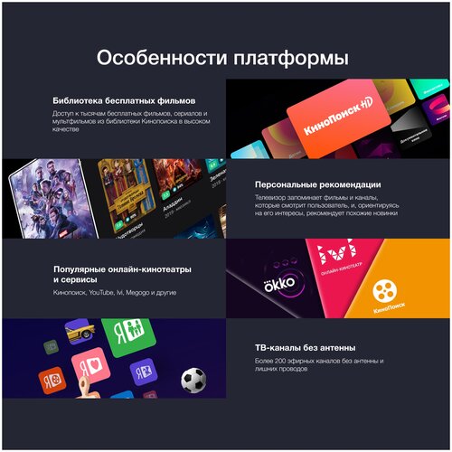 55" Телевизор STARWIND SW-LED55UG400 LED на платформе Яндекс.ТВ - фото 3