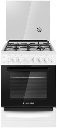 Газовая плита с электрической духовкой MAUNFELD MGC60ECW04 - фото 1