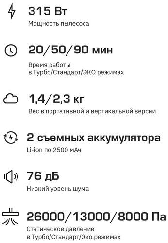 Беспроводной вертикальный пылесос Teqqo Powerstick Plus - фото 5