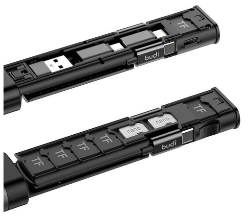 Многофункциональный смарт-адаптер, кабель для хранения данных, USB-бокс, универсальный кардридер для iPhone, Samsung, Xiaomi, держатель для телефона - фото 3
