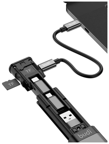 Многофункциональный смарт-адаптер, кабель для хранения данных, USB-бокс, универсальный кардридер для iPhone, Samsung, Xiaomi, держатель для телефона - фото 4