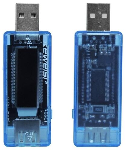 Usb тестер цифровой вольтметр амперметр измеритель ёмкости мини мультиметр память подсветка - фото 3