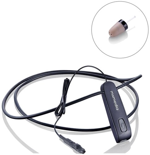 Микронаушник Mxmedia Bluetooth Pico капсульный с выведенным микрофоном и кнопкой пищалкой - фото 1