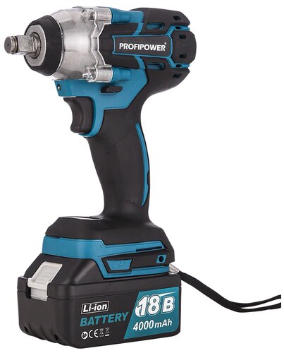 Аккумуляторный ударный гайковерт PROFIPOWER MKDTW-18B - фото 1