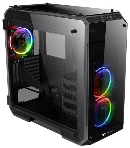 Компьютерный корпус Thermaltake View 71 Tempered Glass RGB CA-1I7-00F1WN-01 Black - фото 1
