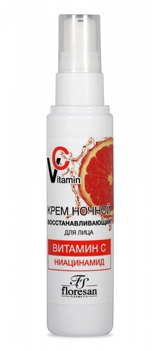 Floresan Vitamin C ночной крем для лица восстанавливающий - фото 2