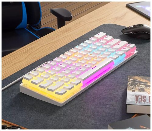 Клавиатура механическая игровая Booox K61P Pudding Keycaps - фото 4