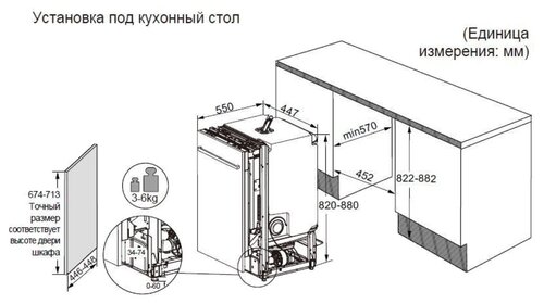 Встраиваемая посудомоечная машина Haier DW10-198BT3RU - фото 4