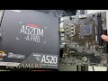 Видео - AMD Ryzen 5 5600G MSI A520M-A PRO GIGABYTE GTX1650 Gaming PC Build Update BIOS