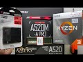 Видео - AMD Ryzen 3 3200G msi A520M-A PRO Kingston A400 SSD Simple Office PC Build