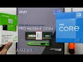 Видео - intel Core i3 12100 msi PRO H610M E DDR4 WD Green NVMe SSD E Supercase SLIM Desktop PC Build