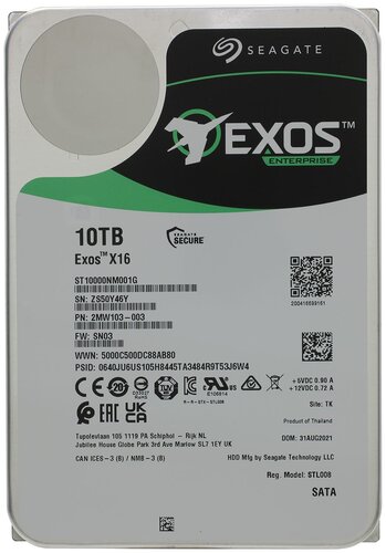 Жесткий диск Seagate Exos X16 10 ТБ ST10000NM001G - фото 1