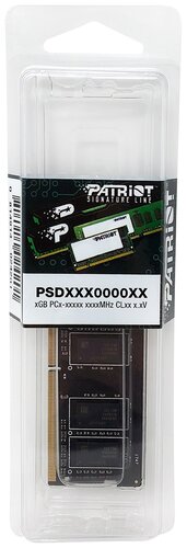 Оперативная память Patriot Memory SL 8 ГБ DDR4 2400 МГц SODIMM CL17 PSD48G240082S - фото 4