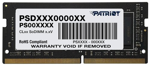 Оперативная память Patriot Memory SL 8 ГБ DDR4 2400 МГц SODIMM CL17 PSD48G240082S - фото 1