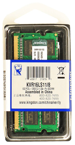 Оперативная память Kingston ValueRAM 8 ГБ DDR3L 1600 МГц CL11 (KVR16LS11/8) - фото 3