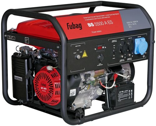 Бензиновый генератор Fubag BS 5500 A ES, (5500 Вт) - фото 1