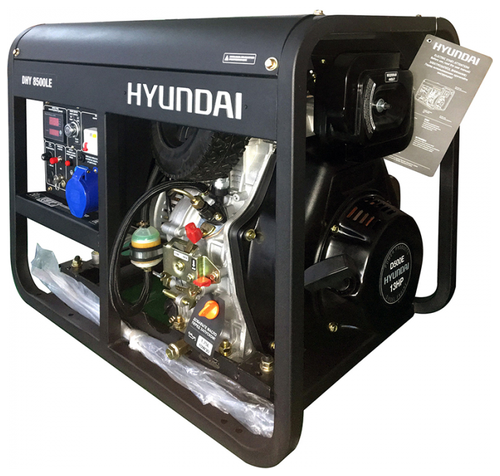 Дизельный генератор Hyundai DHY-8500 LE, (7200 Вт) - фото 2