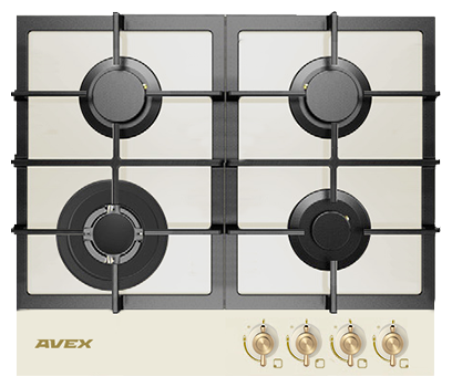 Газовая варочная панель AVEX HM 6044 RY - фото 1