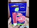 Видео - Nivea Lip Care Watermelon Shine Caring Lip Balm 24h Melt-in Moisture gives a Subtle Pink Shine