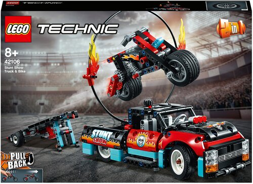 Конструктор LEGO Technic 42106 Шоу трюков на грузовиках и мотоциклах - фото 3