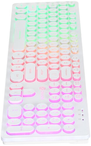 Клавиатура OKLICK 420MRL White USB - фото 3