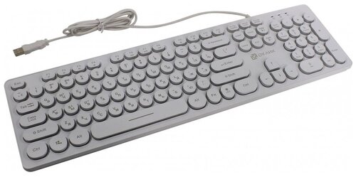 Клавиатура OKLICK 420MRL White USB - фото 4