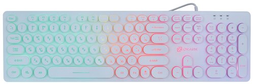 Клавиатура OKLICK 420MRL White USB - фото 2