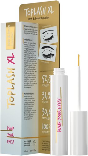 Toplash Сыворотка для роста ресниц и бровей Lash and Brow booster - фото 1