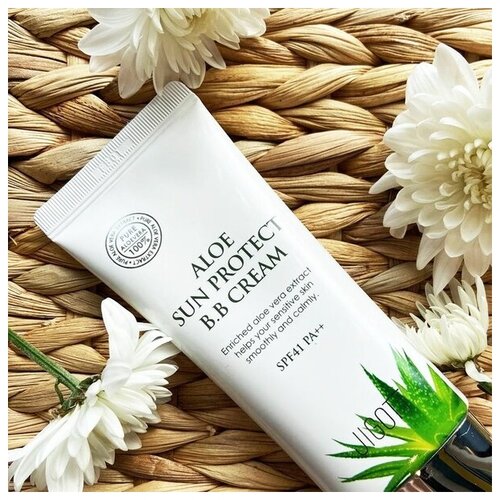 Jigott Aloe Sun Protect BB крем 50 мл, SPF 41 - фото 4