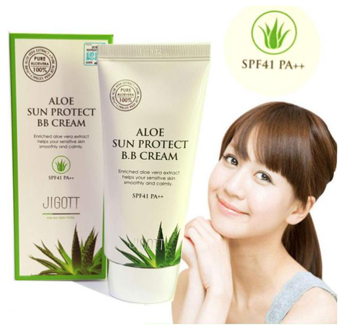 Jigott Aloe Sun Protect BB крем 50 мл, SPF 41 - фото 5